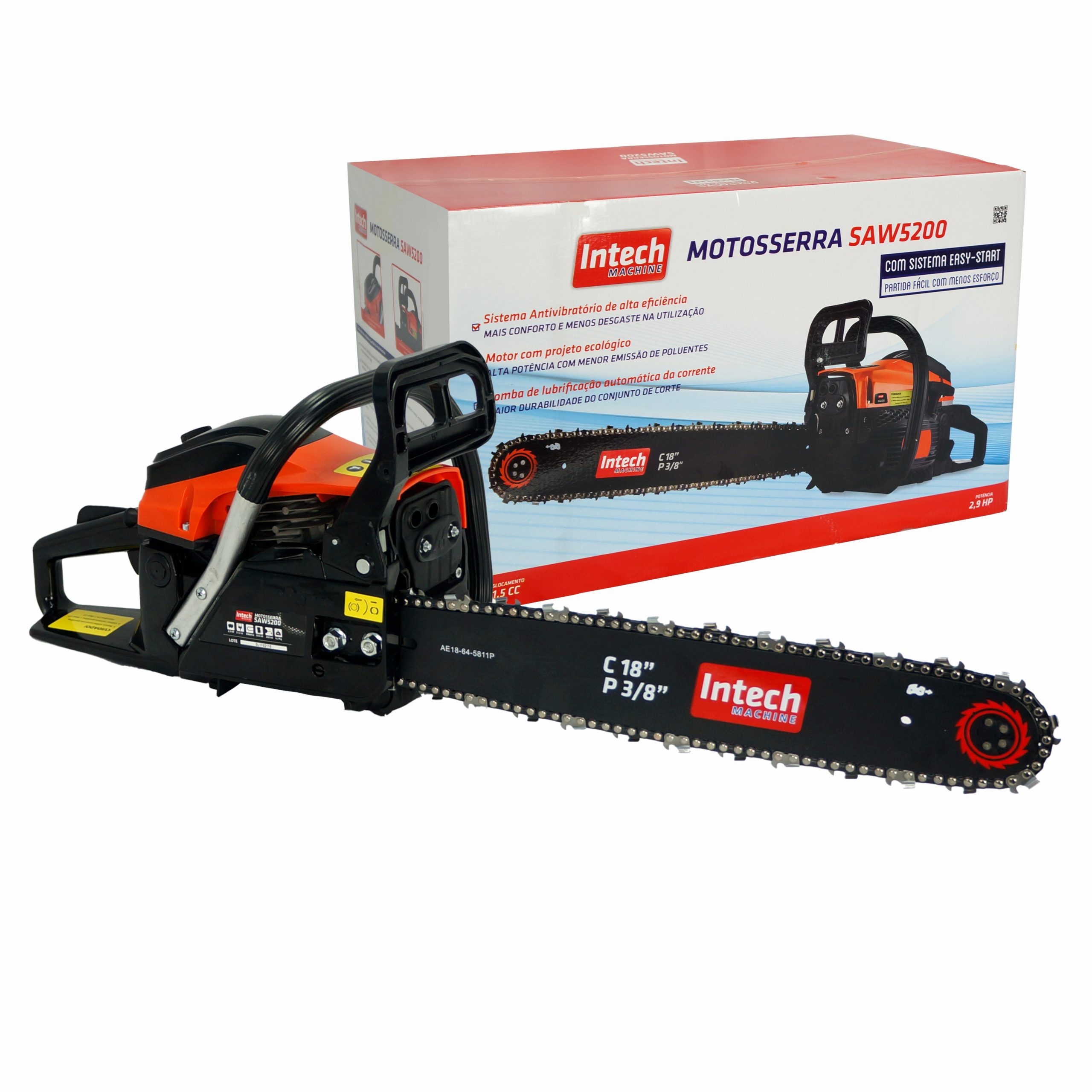 Motosserra Elétrica 14 Pol 1200w 110v SA1200 Intech