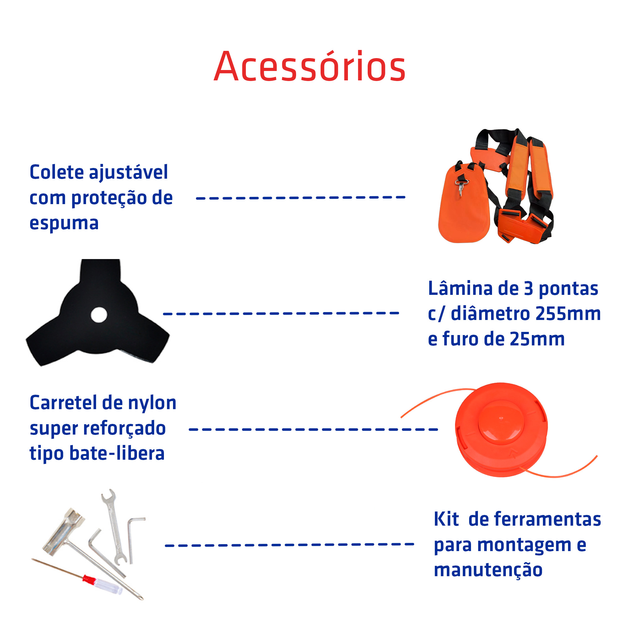 Roçadeira a gasolina SKIM4200 – INTECH MACHINE