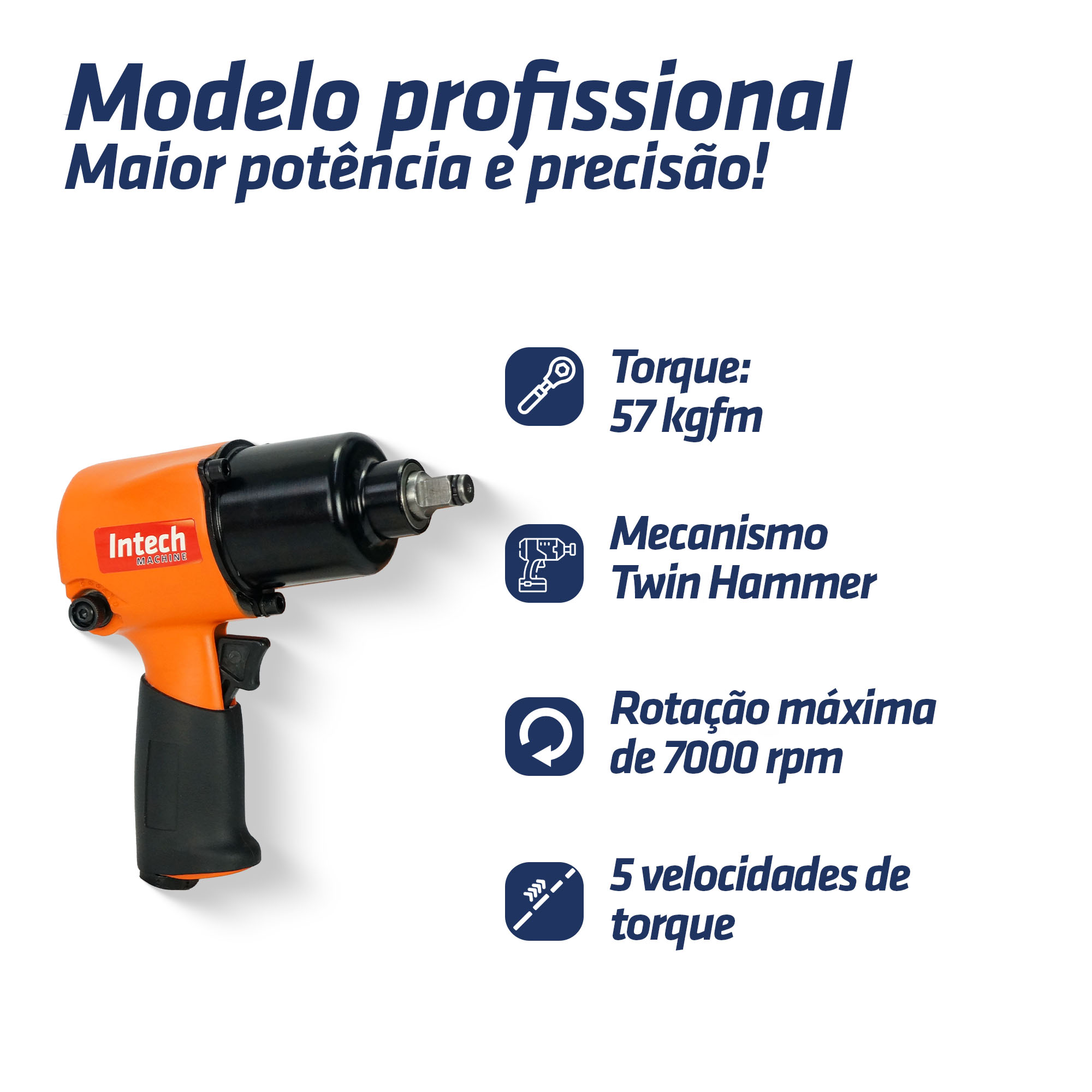 Chave de impacto pneumática PN800 – INTECH MACHINE