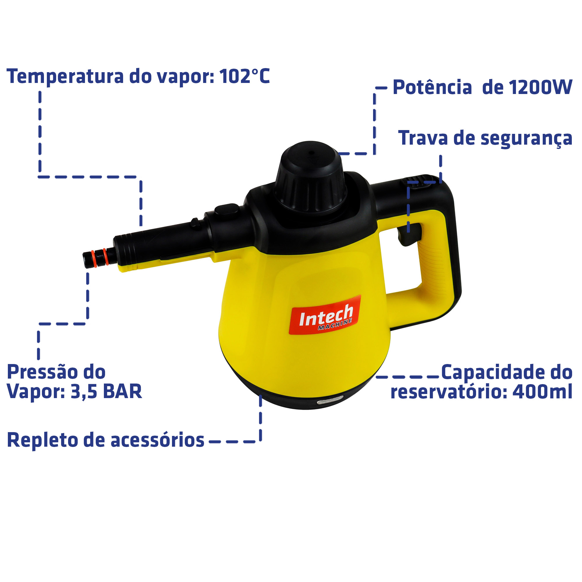 Higienizador a VaporVapor Top Clean – INTECH MACHINE