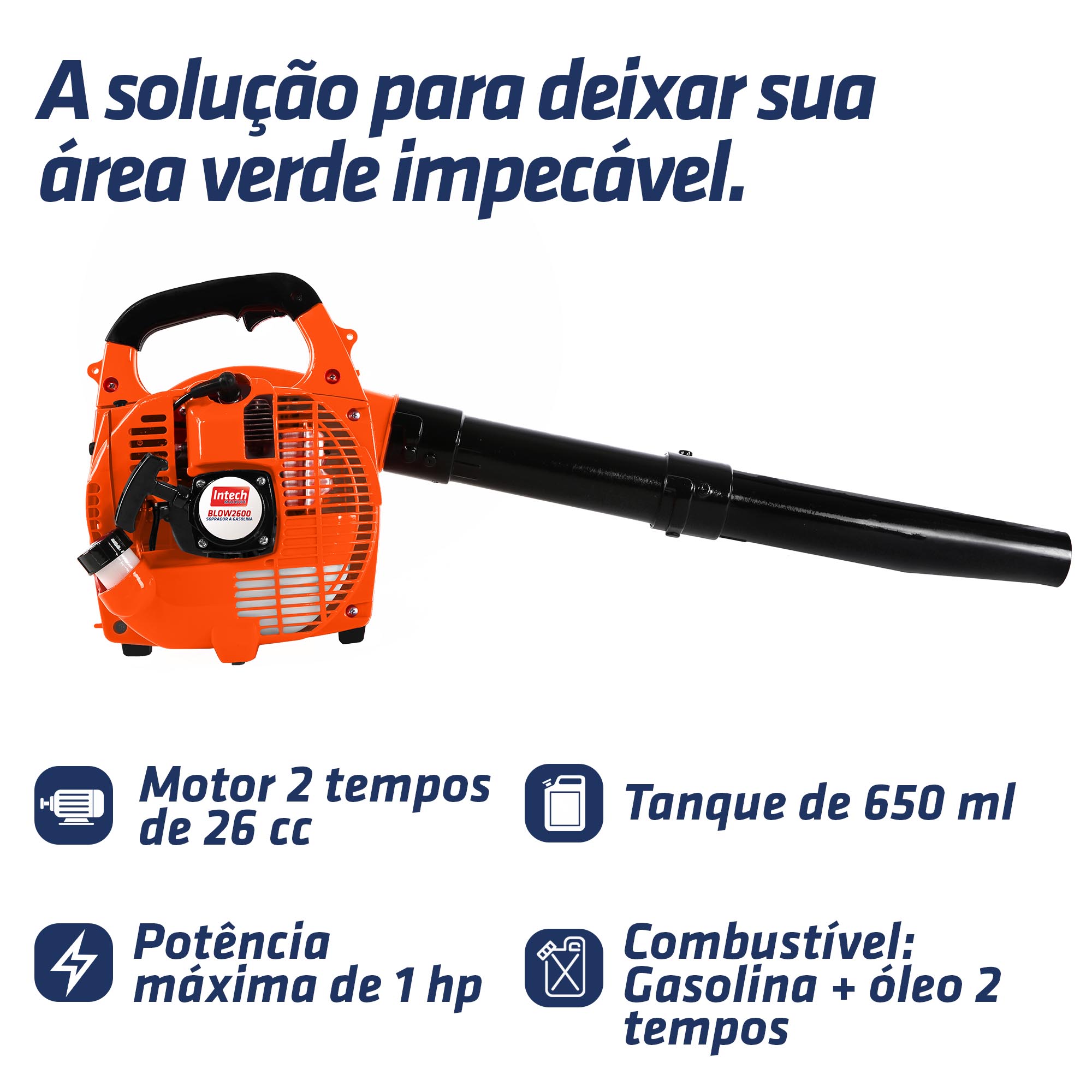 Soprador a gasolinaBLOW2600 – INTECH MACHINE