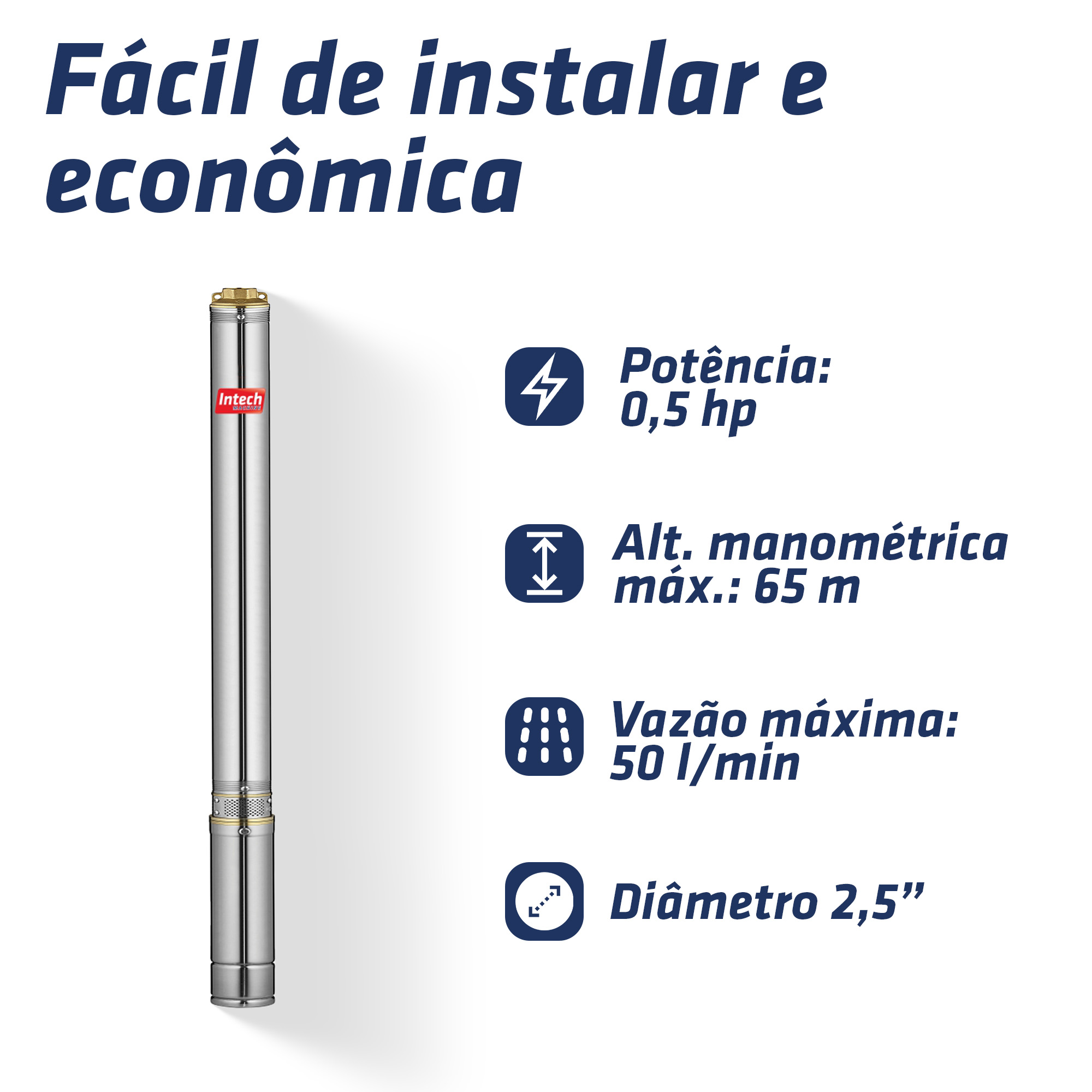 Bomba submersa caneta BSCC2 – INTECH MACHINE