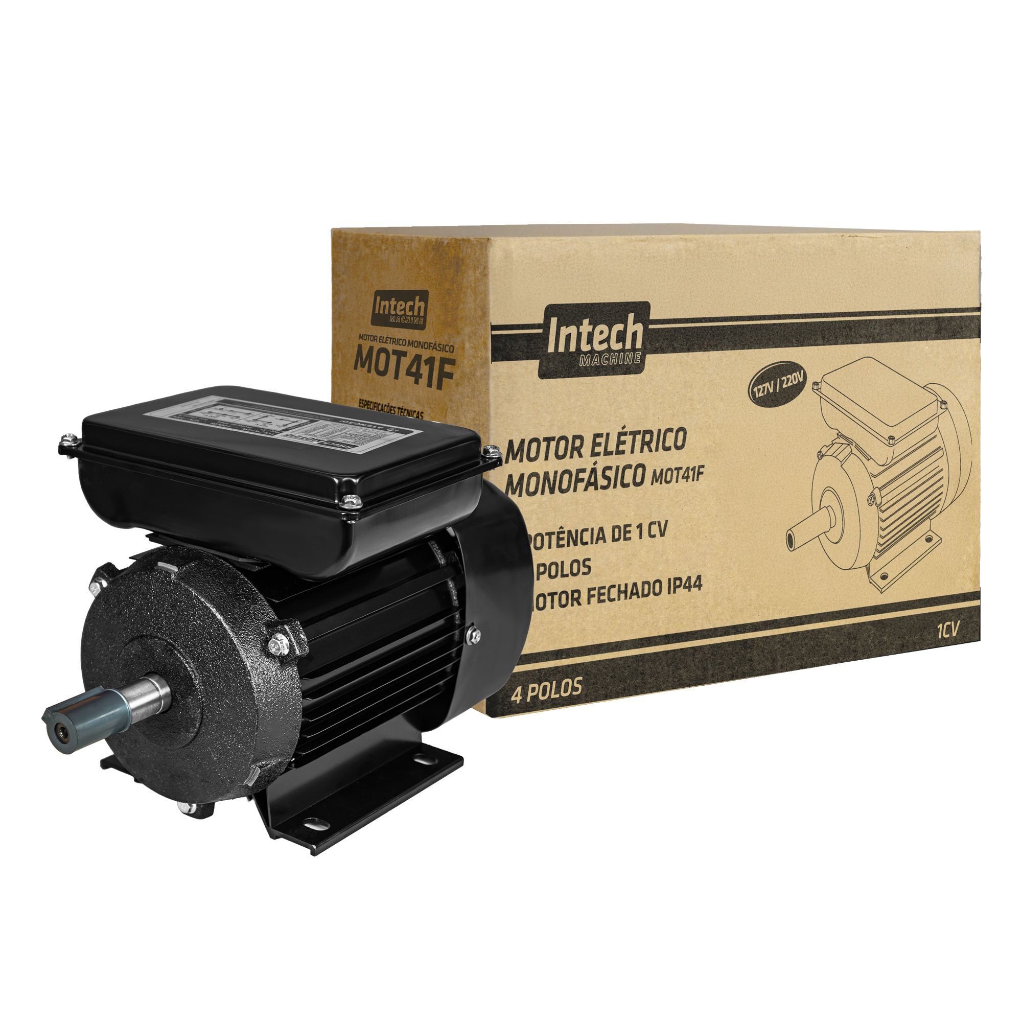 Motor de 1CV e 4 PolosMOT41F – INTECH MACHINE